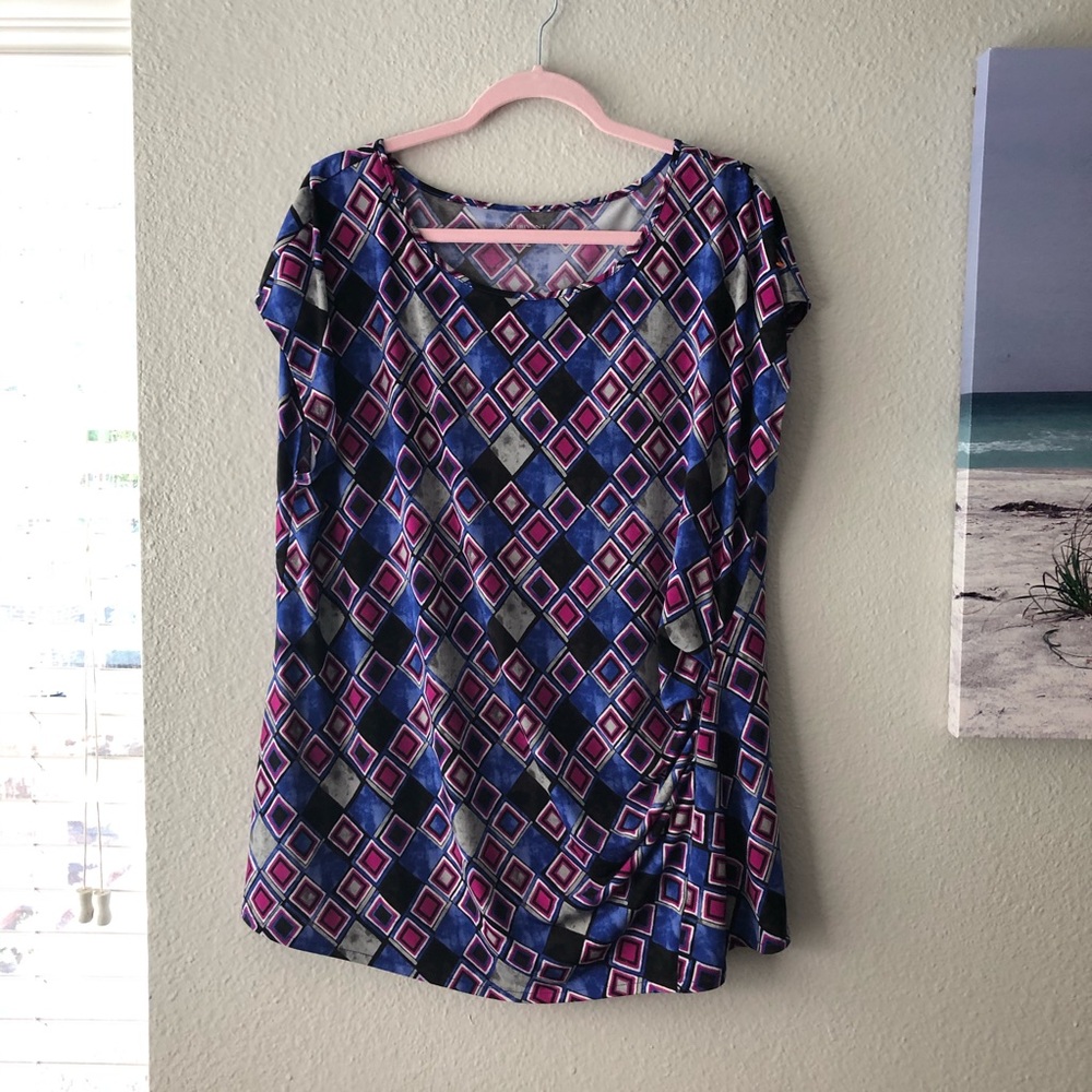 Lane Bryant 22/24 Geometric Pattern Top